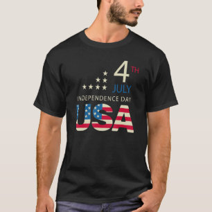 Camiseta Vintage 4 de julho usa bandeira do Dia dos Indepen