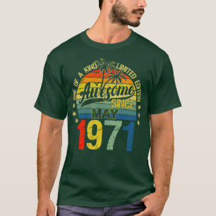 Camiseta Vintage 51 Anos De Maio De 1971 Decorations 51rua 