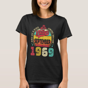 Camiseta Vintage 53rd Birthday Incrível Desde setembro de 1