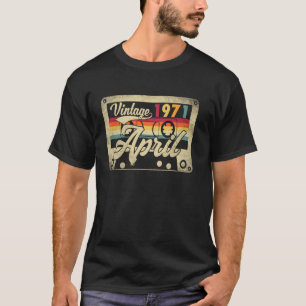 Camiseta Vintage - 54º Aniversário de 1971 Abril 54 Anos -