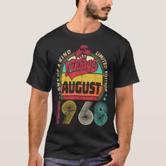 Camiseta Vintage 54. º Aniversário Espetacular Desde Agosto