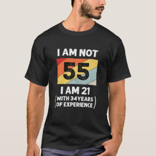 Camiseta Vintage 55º aniversário Retro 55 anos Engraçado