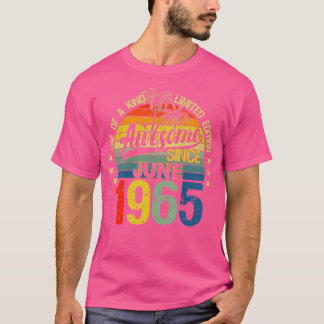 Camiseta Vintage 57 Anos De Idade Junho 1965 Decorações 57º