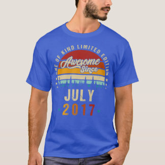 Camiseta Vintage 5 Birthday Admirável desde julho de 2017