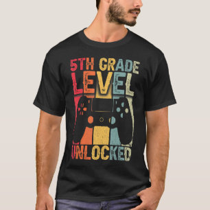 Camiseta Vintage 5 Level Unlocked Video Game Back T