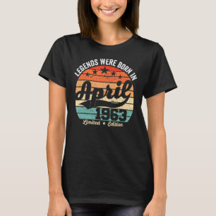 Camiseta Vintage 60º Aniversário de Legenda Foi Nascer No D