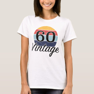Camiseta Vintage 60th Birthday Sunset
