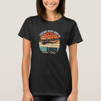 Camiseta Vintage 62ª Lenda De Aniversário Foi Nascer Em Set