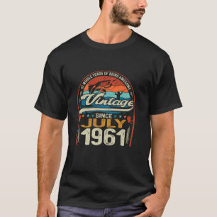 Camiseta Vintage 63. º aniversário 63 anos pesqueiros amant
