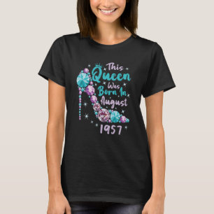 Camiseta Vintage 65º aniversário Esta Rainha Foi Nascer Em