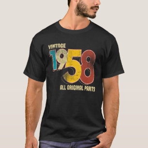 Camiseta Vintage 65 Aniversário Desorations Men 65th BDay 1