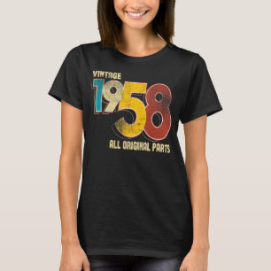 Camiseta Vintage 65 Aniversário Desorations Men 65th BDay 1