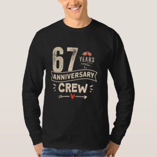 Camiseta Vintage, 67 anos, casamento de casal