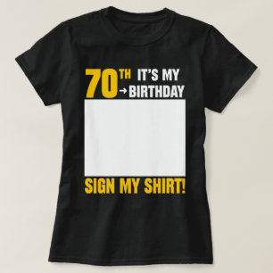 Camiseta Vintage 70 Anos Celebração de Aniversário