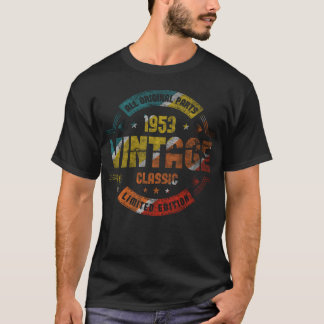 Camiseta Vintage 70 Birthday Decorations Men 70th BDay 1953