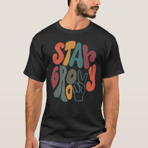 Camiseta Vintage 70s Vibes Peace Hippie Keep Groovy