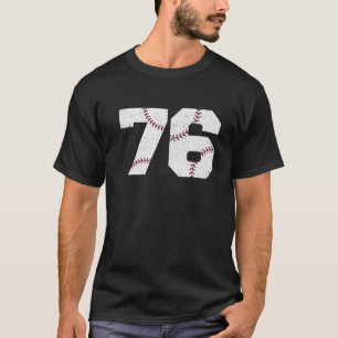 Camiseta Vintage 76º Aniversário De 1946 Baseball De 76 Ano