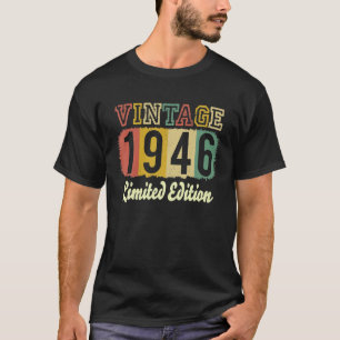 Camiseta Vintage 77 Aniversário Desorations Men 77th BDay 1