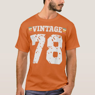 Camiseta Vintage, 78 anos, feliz 78 anos, diversão de anive