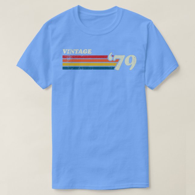 CAMISETA VINTAGE 79 RETRO STRIPES (Frente do Design)
