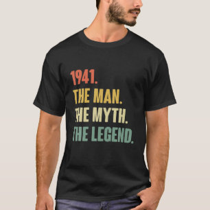 Camiseta Vintage 80 1941 Aniversário - Presente Para 80 Ano