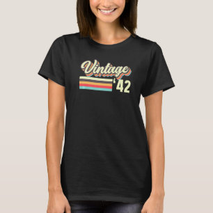 Camiseta Vintage 80 Birthday 80 Anos Aniversário