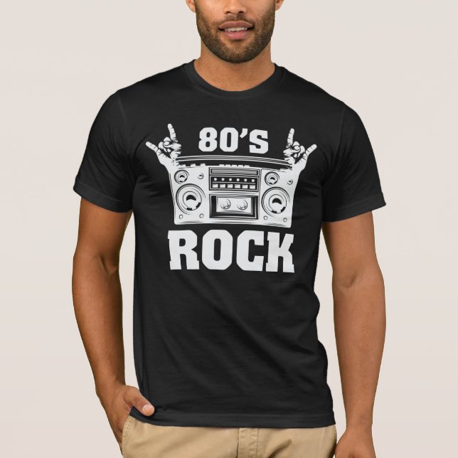 Camiseta Vintage 80s — caixa de expansão gráfica rock (Frente)