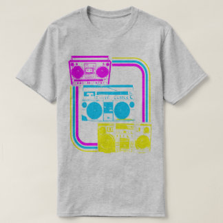 Camiseta Vintage 80s Retro Boombox Radio