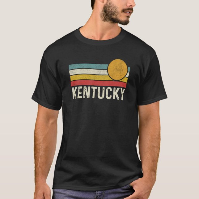 Camiseta Vintage 80s Sunset Summer Style Kentucky EUA (Frente)