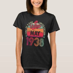 Camiseta Vintage 84. º Awo de aniversário desde maio de 193