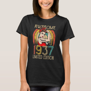 Camiseta Vintage, 85 anos, aniversário feminino Melhor dos 
