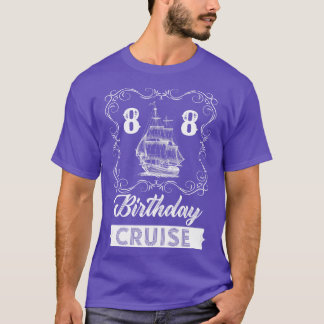 Camiseta Vintage 88th Birthday Cruise