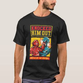 Camiseta Vintage 8 Bit Rockem Fighting Kids Robot Toys Sock