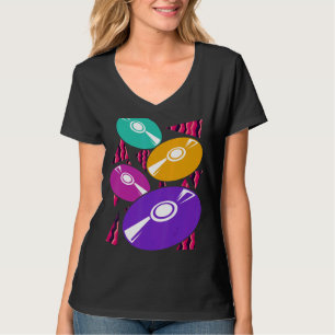 Camiseta Vintage 90 Vinyl Music Retro Costume Party 9