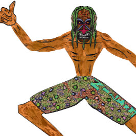 Camiseta Vintage 90s Cheeky Tiki Surfing Retro Cartoon