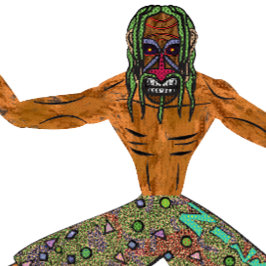 Camiseta Vintage 90s Cheeky Tiki Surfing Retro Cartoon