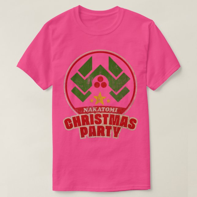 Camiseta Vintage 90s Festa de Natal Nakatomi (Frente do Design)