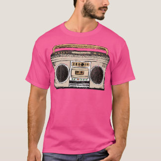Camiseta Vintage 90S Hip Hop Radio Ghetto Blaster Hip