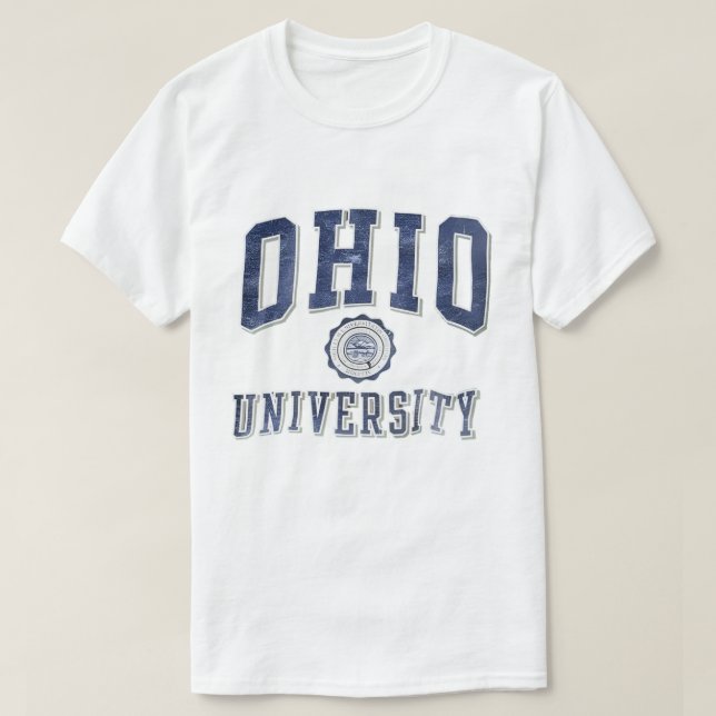 Camiseta Vintage 90s Universidade Ohio Bobcats Sweatshirt,  (Frente do Design)