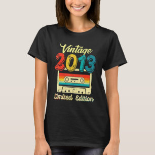 Camiseta Vintage, 9 Anos, Melhor De 2013 Cassette Tape 9.º