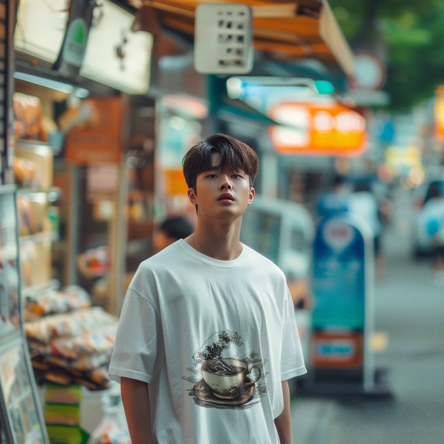 Camiseta vintage A onda Excelente do café (Criador carregado)