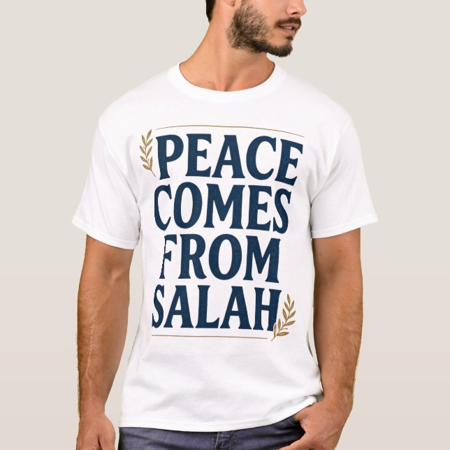 Camiseta Vintage 'A Paz Vem da Salah' (Frente)
