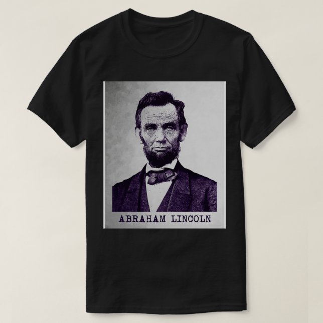 Camiseta Vintage Abraham Lincoln 3 (Frente do Design)
