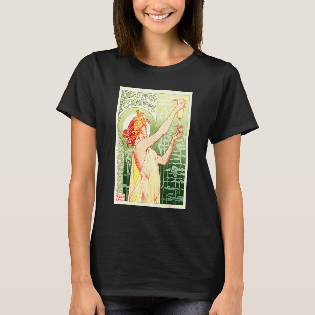 Camiseta Vintage Absinthe Poster (Frente)
