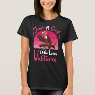 Camiseta Vintage Abutre Bird Só Uma Garota Que Ama Vultur