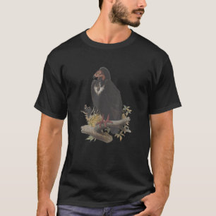 Camiseta Vintage Abutre Desenho Científico Turquia Cabeça V