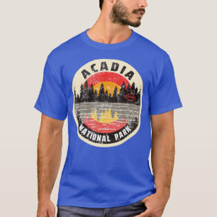 Camiseta Vintage Acadia National Park Maine Camping Hiking