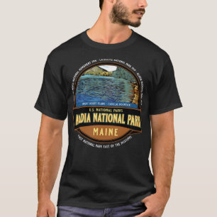 Camiseta Vintage Acadia National Park Maine USA Monte Deser
