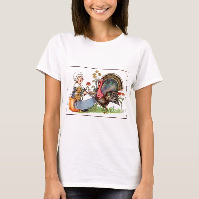 Camiseta vintage ação de graças (Frente)
