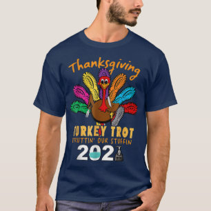 Camiseta Vintage Ação de Graças à Turquia Trot Strutting Ou